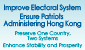 Improve Electoral System Ensure Patriots Administering Hong Kong